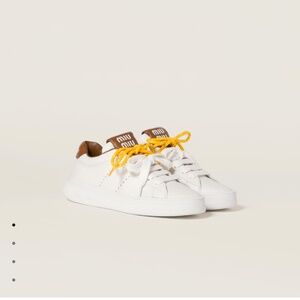 Miu Miu low top sneakers white/cognac